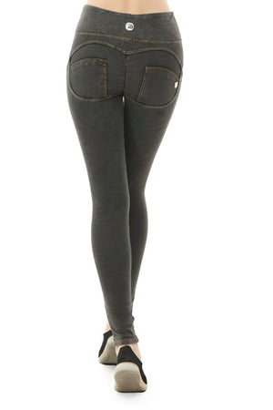 Leggings a vita alta effetto jeans con protezione UPF50+