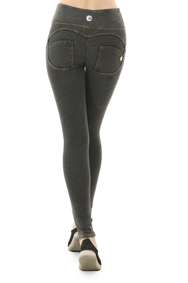 Leggings a vita alta effetto jeans con protezione UPF50+