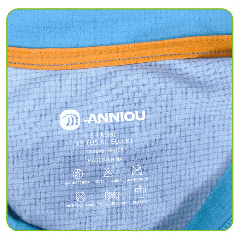 A wash label that won't irritate the skin.