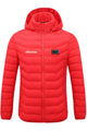 red heated jacket