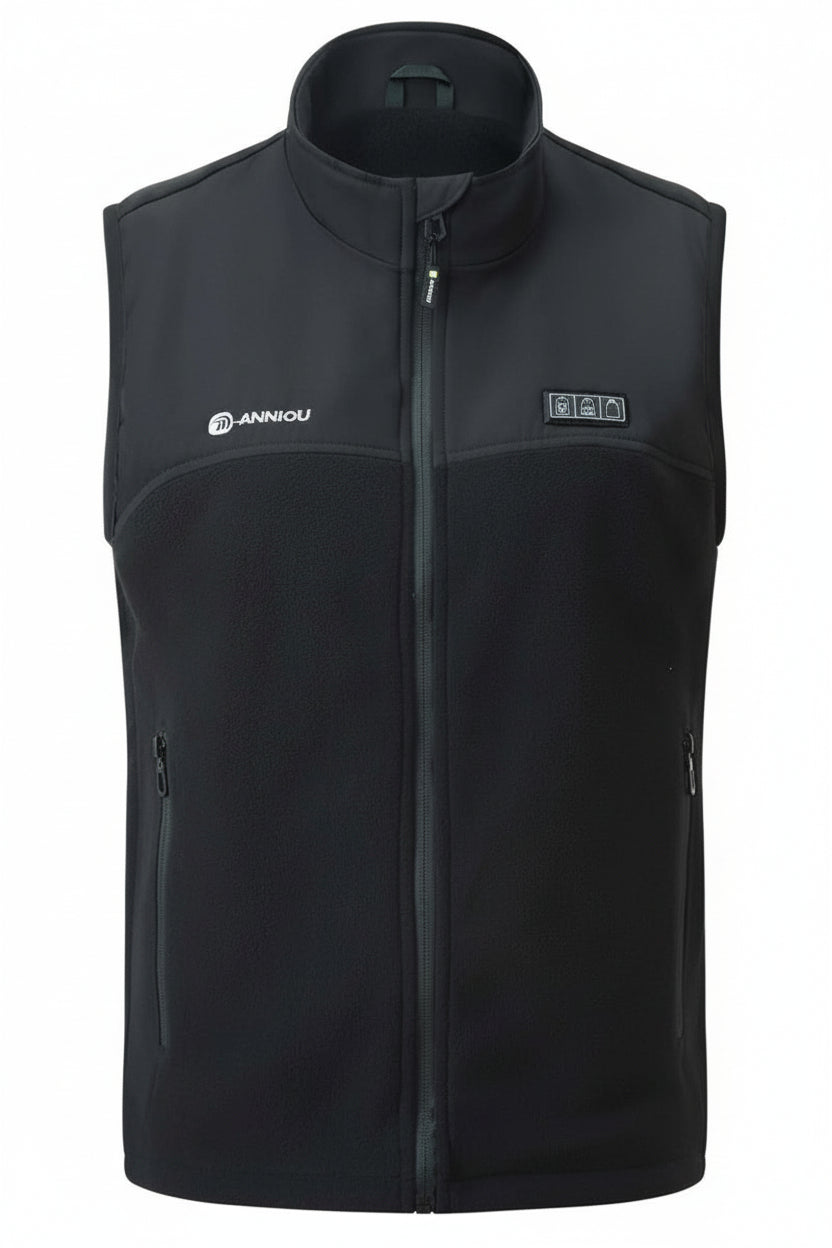 Men's Triple Control Heated Fleece Vest | USB Electric Top – Anniou