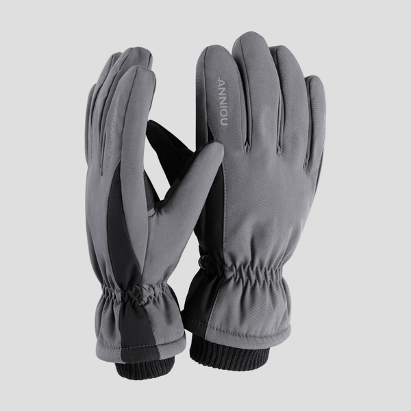 Anniou  grey and black Anti-Slip Touch Screen Winter Gloves