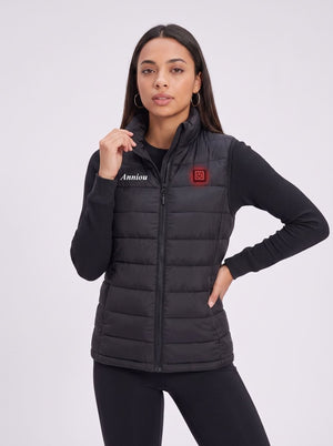 Anniou women's Black Heated Duck Down Vest