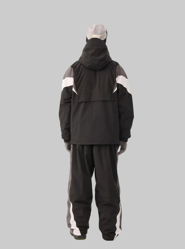 Back of #Black Men's Ski Jacket & Trouser Set