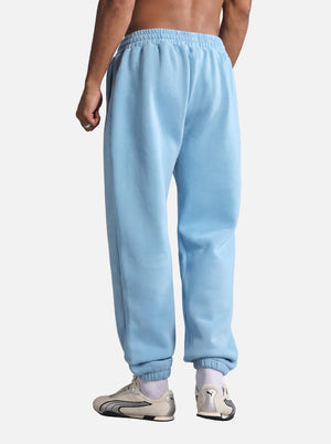 Back of #Blue Mens Fleece Lined Jogger Sweatpants