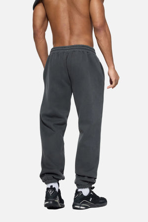 Back of #Darkgrey Heavyweight Fleece Lined Joggers