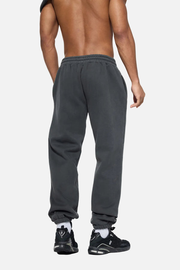 Back of #Darkgrey Heavyweight Fleece Lined Joggers