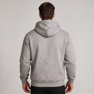 Back of #Grey Single Control Heated Hoodie