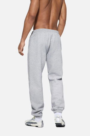 Back of #LightGrey Heavyweight Fleece Lined Joggers