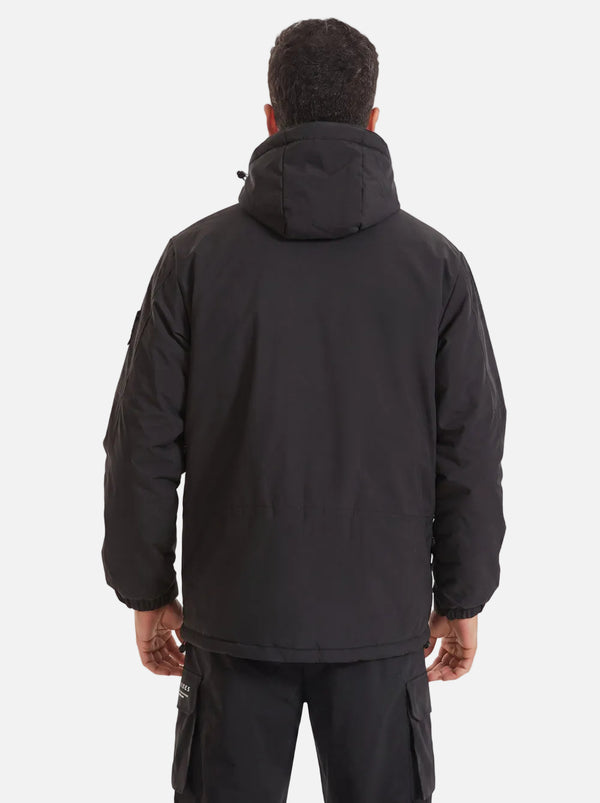 Back of Mens Black Heated Softshell Jacket