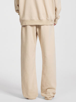 Back of #apricot Heavyweight French Terry Sweatpants