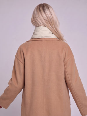 Back view of #ivory Thermal Heated Scarf