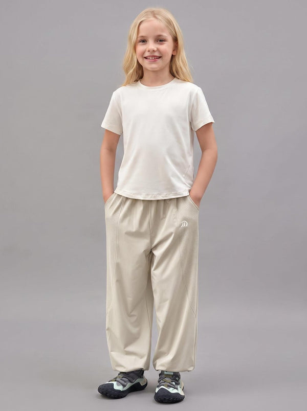 #Beige Kids Cooling Sun Protection Pants