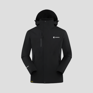Black 3-in-1 Removable Shell Jacket 