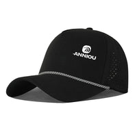 Black 5 Panel Baseball Cap UPF50+
