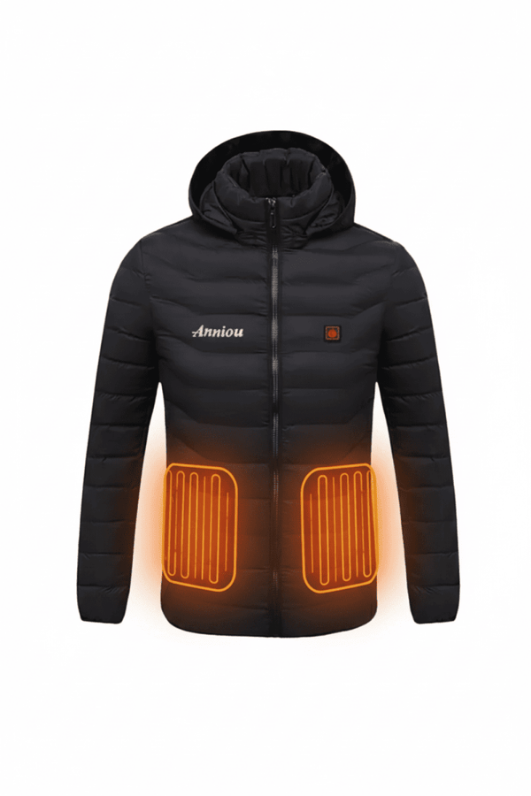 Ein-Knopf Daunenjacke mit Heizung