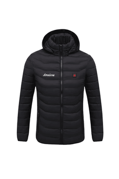 Ein-Knopf Daunenjacke mit Heizung