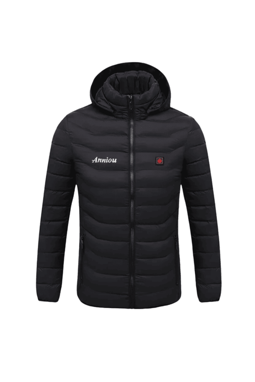 Ein-Knopf Daunenjacke mit Heizung