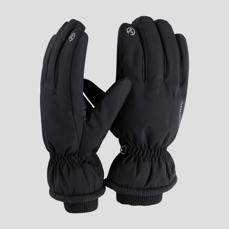 Black Anti-Slip Touch Screen Winter Gloves