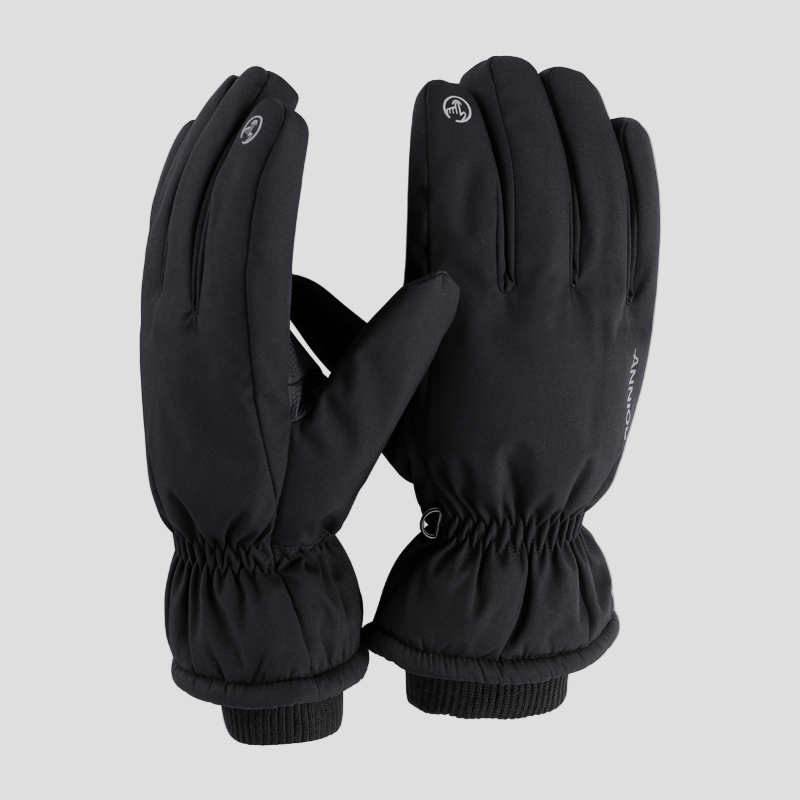 Black Anti-Slip Touch Screen Winter Gloves