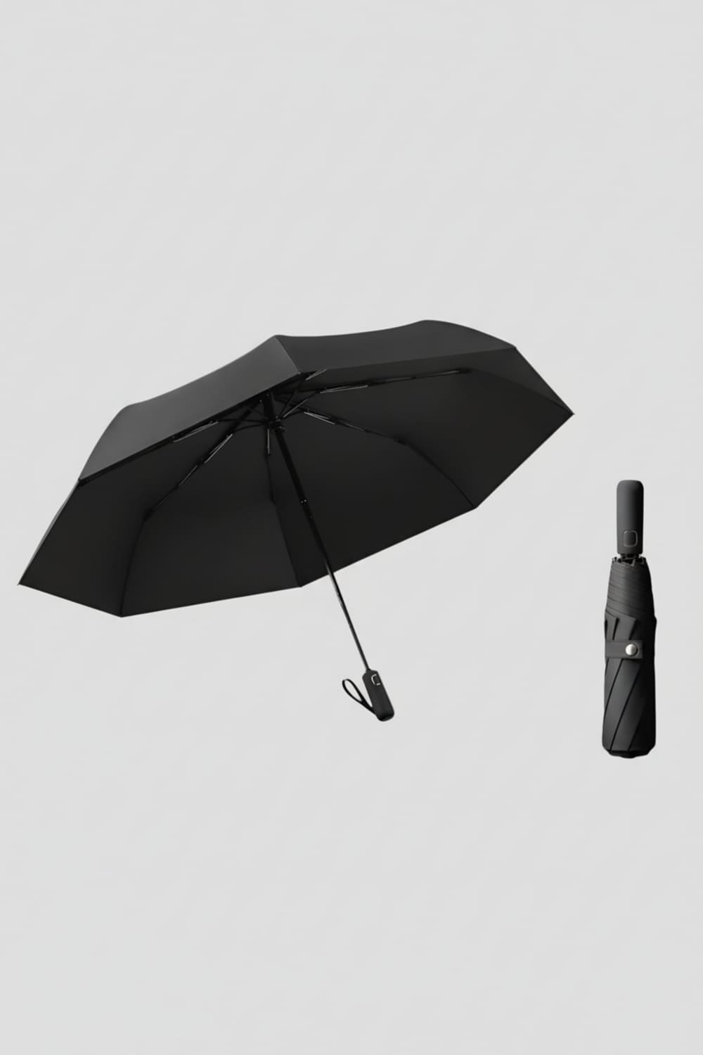 Black Automatic Umbrella UPF 50+