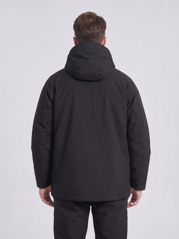 #Black Back of Men's Waterproof Snowboard Jacket
