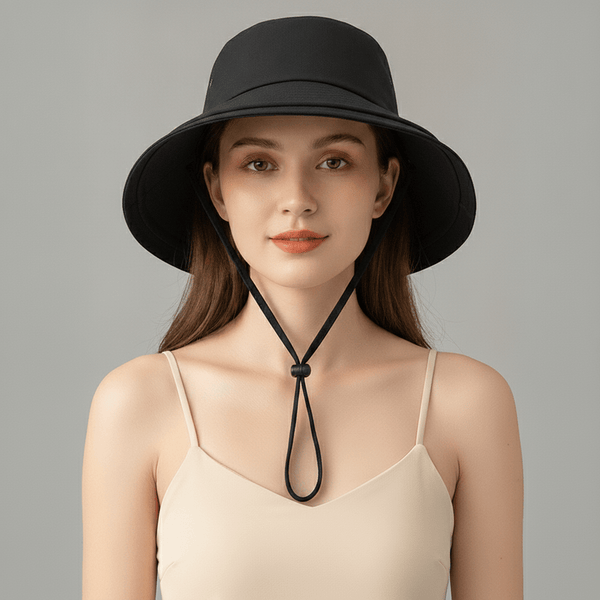 #Black Expedition Sun Hat UPF 50+