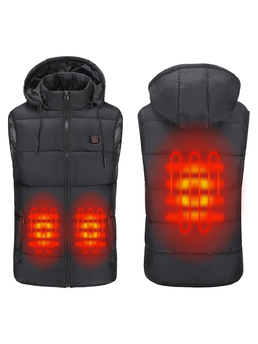 Black Heated Puffer Vest