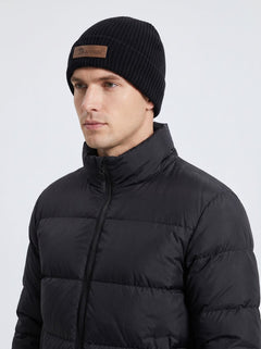 #Black Man Windproof Knitted Beanie