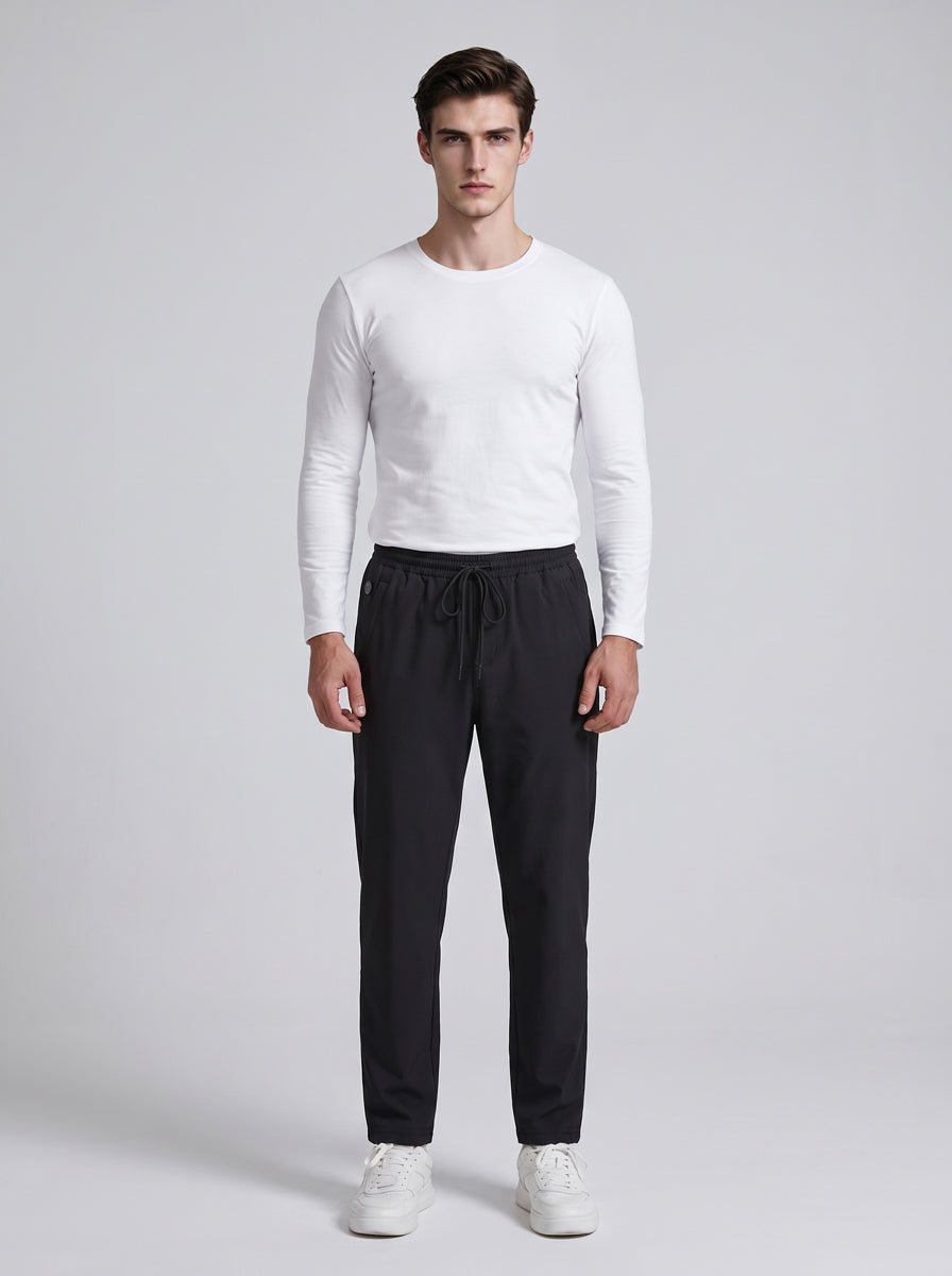 Black Mens Heated Sweatpants