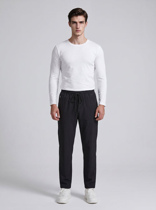 Black Mens Heated Sweatpants