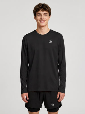 #Black Men's Quick-drying Fitness T-Shirt