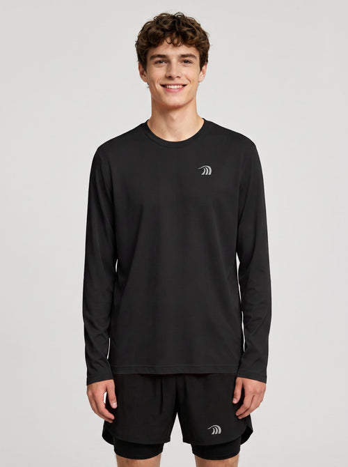 #Black Men's Quick-drying Fitness T-Shirt