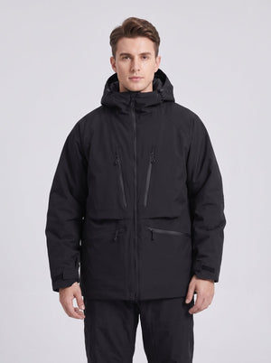 #black Men's Waterproof Snowboard Jacket
