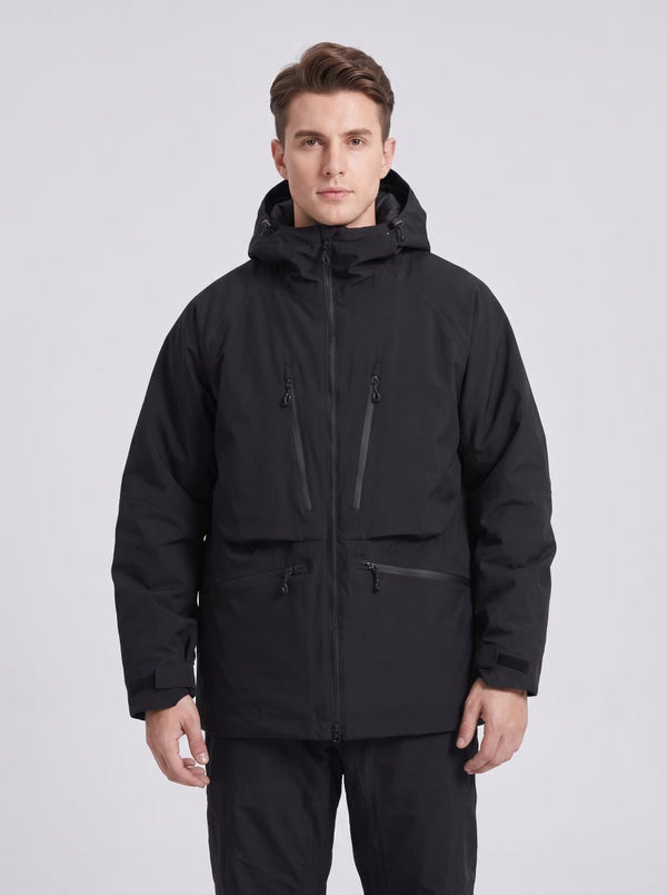 #black Men's Waterproof Snowboard Jacket