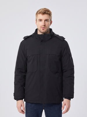 #Black Outdoor 9 Area Heated Softshell Jacket