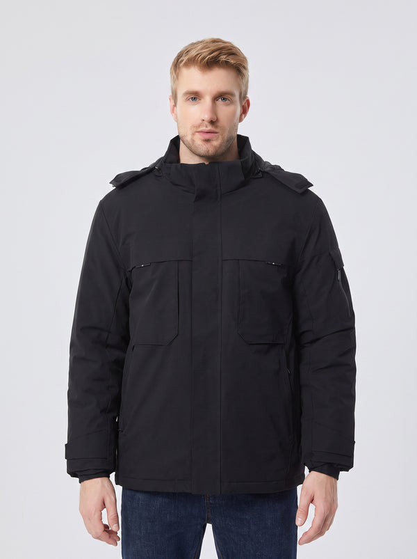 #Black Outdoor 9 Area Heated Softshell Jacket