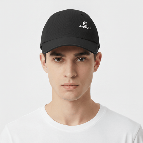 #Black Quick-Dry Baseball Cap UPF50+