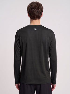 #Black Rear of  Men's Quick-drying Fitness T-Shirt