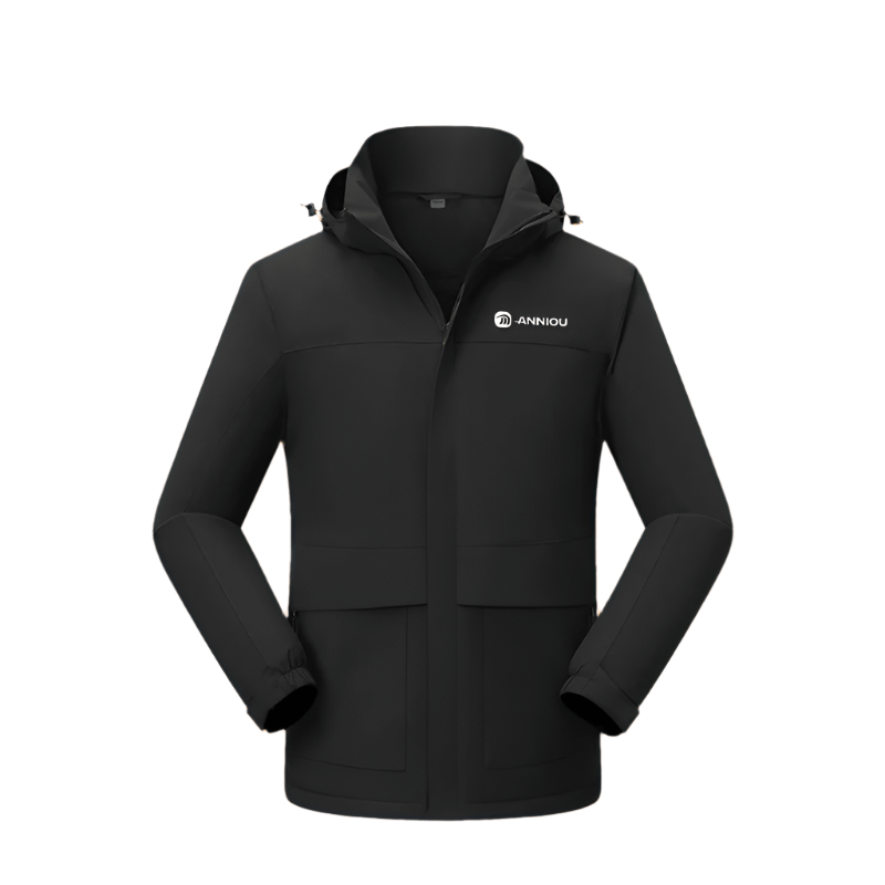 Black Silver Fox Fleece Jacket