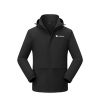 Black Silver Fox Fleece Jacket