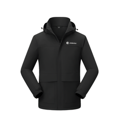 Black Silver Fox Fleece Jacket