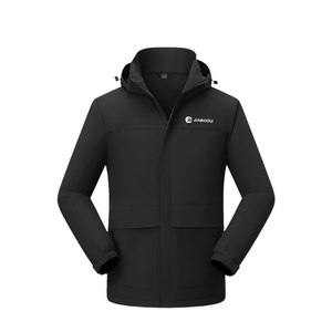Black Silver Fox Fleece Jacket