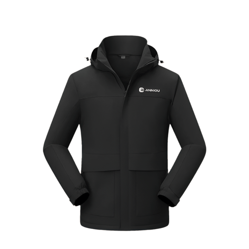 Black Silver Fox Fleece Jacket