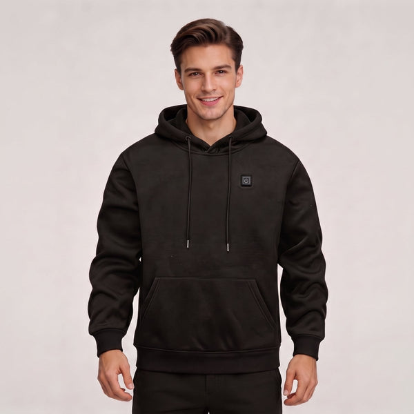 #Black Single Control Heated Hoodie
