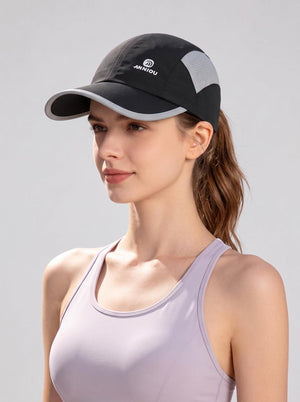 #Black UPF50+Quick-Dry Sport Cap
