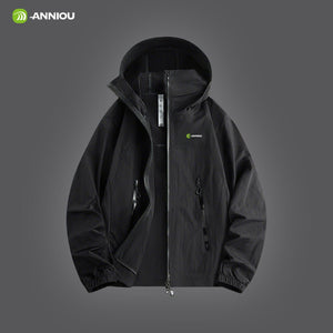 Black UPF 100+ Hooded Jacket