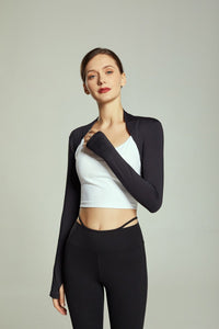 Black UPF 50+ Cropped Bolero Sport