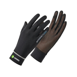 Black UPF 50+ Sun Protection Gloves