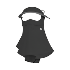 Black UPF 50+ Sunshade Face Mask